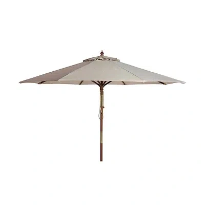 Kirkland's Safavieh Beige 9 Ft. Eucalyptus Outdoor Umbrella In Brown