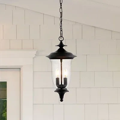 Kirkland's Safavieh Black Dowell Outdoor Pendant Light