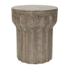 Kirkland's Safavieh Dark Gray Doric Column Accent Table In Gray