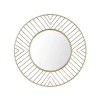 Kirkland's Safavieh Gold Metal Open Stencil Frame Wall Mirror In Neutral