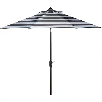 Kirkland's Safavieh Gray Stripe Tilt 9 Ft. Outdoor Umbrella In Multi