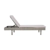 Kirkland's Safavieh Gray Wicker Chaise With Cushion In Gray
