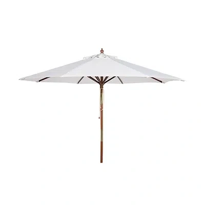 Kirkland's Safavieh White 9 Ft. Eucalyptus Outdoor Umbrella