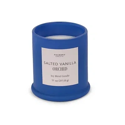 Kirkland's Salted Vanilla Orchid 1-wick Jar Candle In Blue