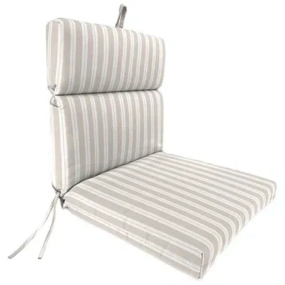 Kirkland's Sand & White Stripe Outdoor Chair Cushion