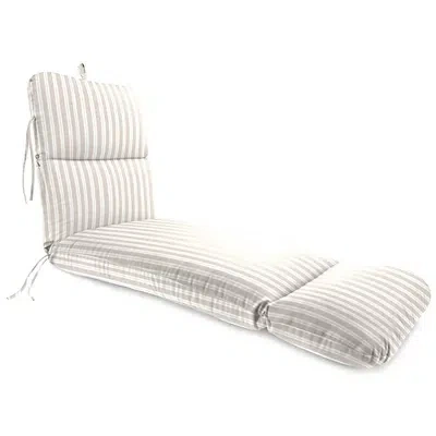 Kirkland's Sand & White Stripe Outdoor Chaise Cushion In Multi