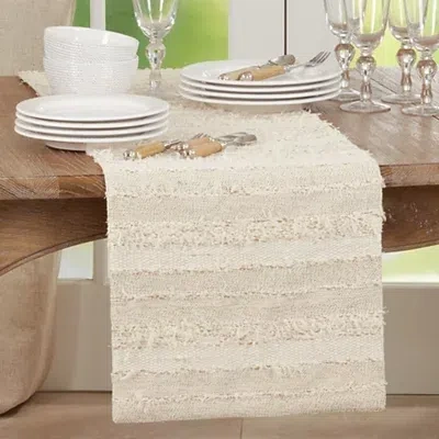 Kirkland's Sand Textured Stripe Table Runner In Multi