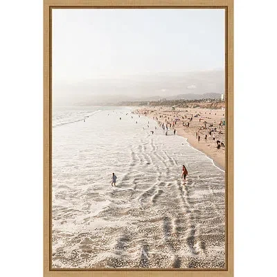 Kirkland's Santa Monica Beach Framed Canvas Art Print In Multi