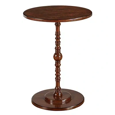 Kirkland's Santel Spindle Accent Table In Brown