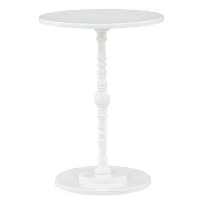 Kirkland's Santel Spindle Accent Table In White