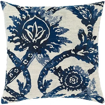 Kirkland's Sanya Bay Floral Pillow In Blue
