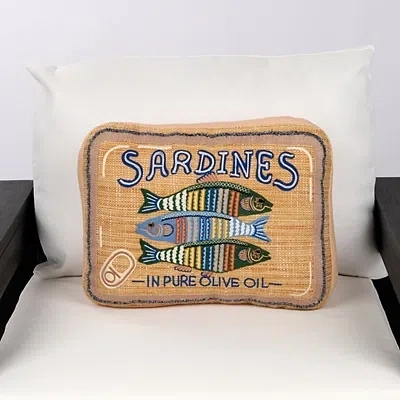 Kirkland's Sardines Tin Outdoor Pillow In Multi