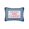 Kirkland's Sassy And Classy Needlepoint Throw Pillow In Multi