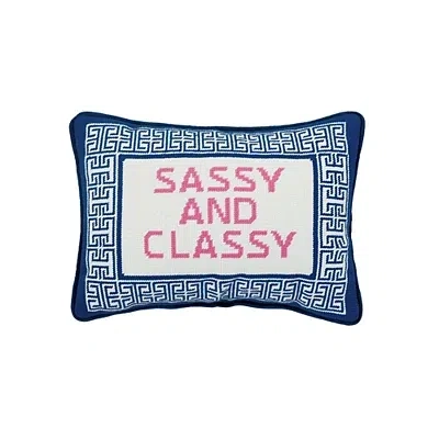Kirkland's Sassy And Classy Needlepoint Throw Pillow In Multi