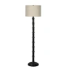 Kirkland's Satin Black Stacked Column Floor Lamp In Multi