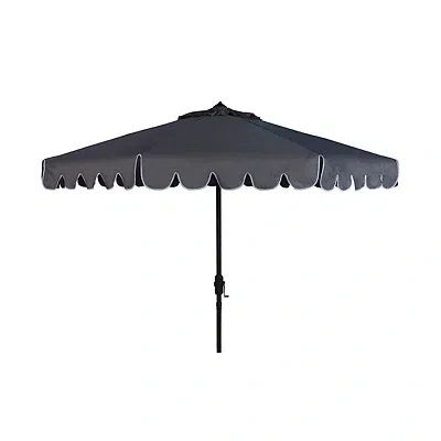 Kirkland's Scallop Tilt Crank 9 Ft. Outdoor Umbrella In Gray