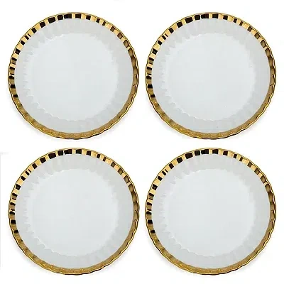 Kirkland's Scalloped Appetizer Plates In Multi