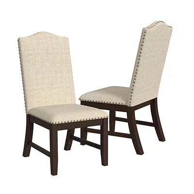 Kirkland's Scalloped Dining Chairs In Brown