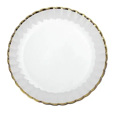 Kirkland's Scalloped Dinner Plate In Multi