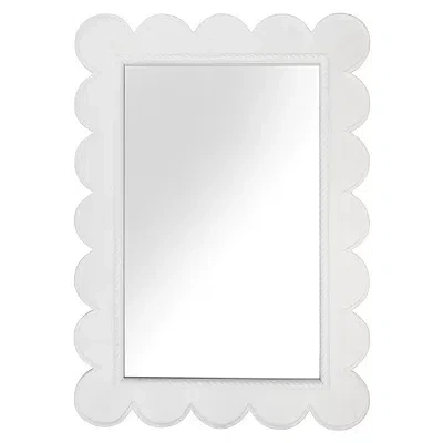 Kirkland's Scalloped Samantha Wall Mirror In White