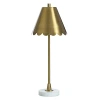 Kirkland's Scalloped Shade Daphne Buffet Lamp In Gold