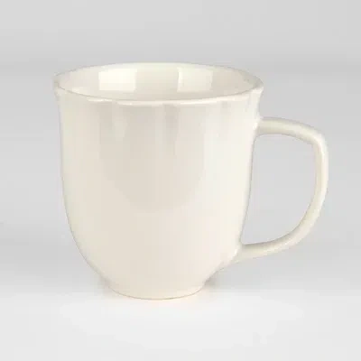 Kirkland's Scalloped Stoneware Mug In White
