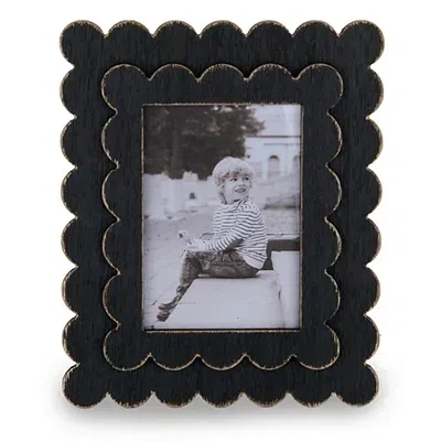 Kirkland's Scalloped Wood Picture Frame In Black
