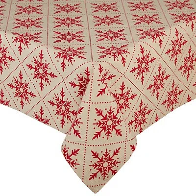 Kirkland's Scandinavian Snowflake Tablecloth In Multi