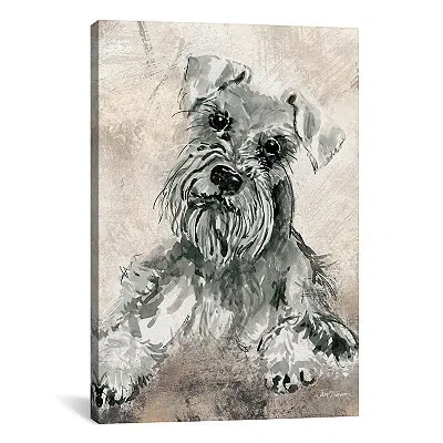 Kirkland's Schnauzer Canvas Art Print In Multi