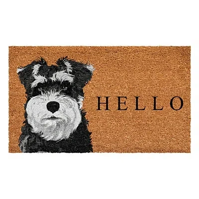 Kirkland's Schnauzer Hello Doormat In Multi