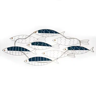 Kirkland's School Of Fish Coastal Wall Plaque In Multi