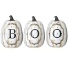 Kirkland's Scrollwork Boo Pumpkins In Multi