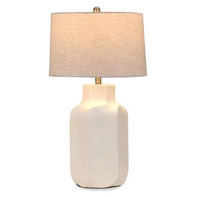 Kirkland's Sculpted Ceramic Table Lamp In Neutral
