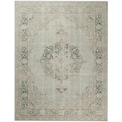 Kirkland's Sea Green Vintage Medallion Area Rug