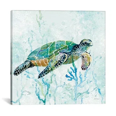 Kirkland's Sea Turtle Swim I Canvas Art Print In Multi