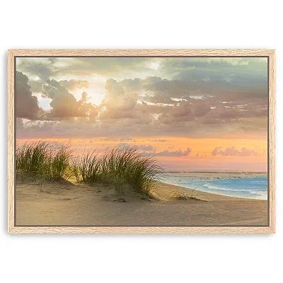 Kirkland's Seagrass Twilight Framed Canvas Art Print In Multi