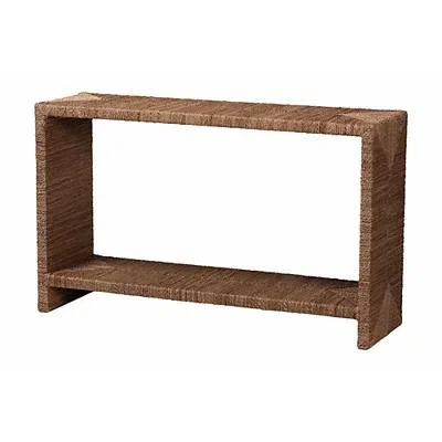 Kirkland's Seagrass Wrapped Console Table In Brown