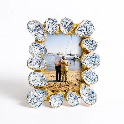 Kirkland's Seashell Gold Picture Frame In Multi