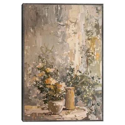 Kirkland's Set Table Framed Canvas Art Print In Multi