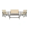 Kirkland's Set With Beige Cushions In Gray