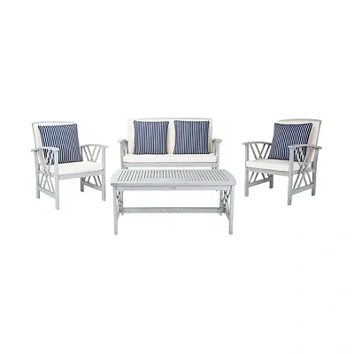 Kirkland's Set With Cushions & Pillows In Blue