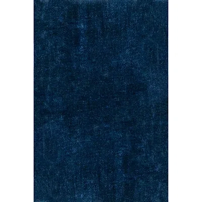 Kirkland's Shag Washable Area Rug In Blue