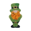 Kirkland's Shamrock Leprechaun Shaped Pillow In Green