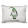 Kirkland's Shamrocks And A Gnome Personalized Pillow In White