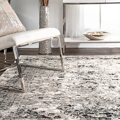 Kirkland's Shauna Vintage Speckled Area Rug In Gray