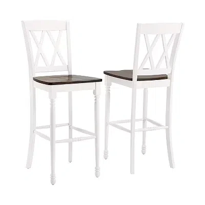 Kirkland's Shelly Classic White Bar Stools