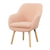 Kirkland's Sherpa Wingback Charlie Accent Chair In Pink