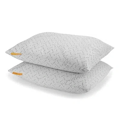 Kirkland's Simmons Charcoal Knit Standard Pillows In Gray