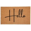 Kirkland's Simple Hello Script Doormat In Brown