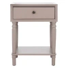Kirkland's Single Drawer Letta Accent Table In Gray